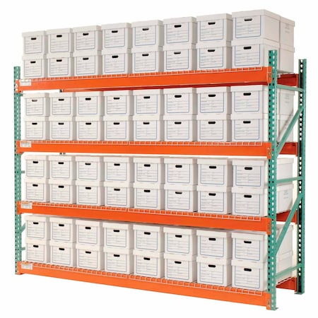 Global Industrial Record Storage Rack Starter Letter Legal 120W x 36D x 96H 258194N